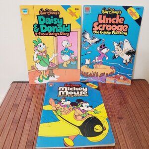 Three Vintage Walt Disney Dynabrite Comics